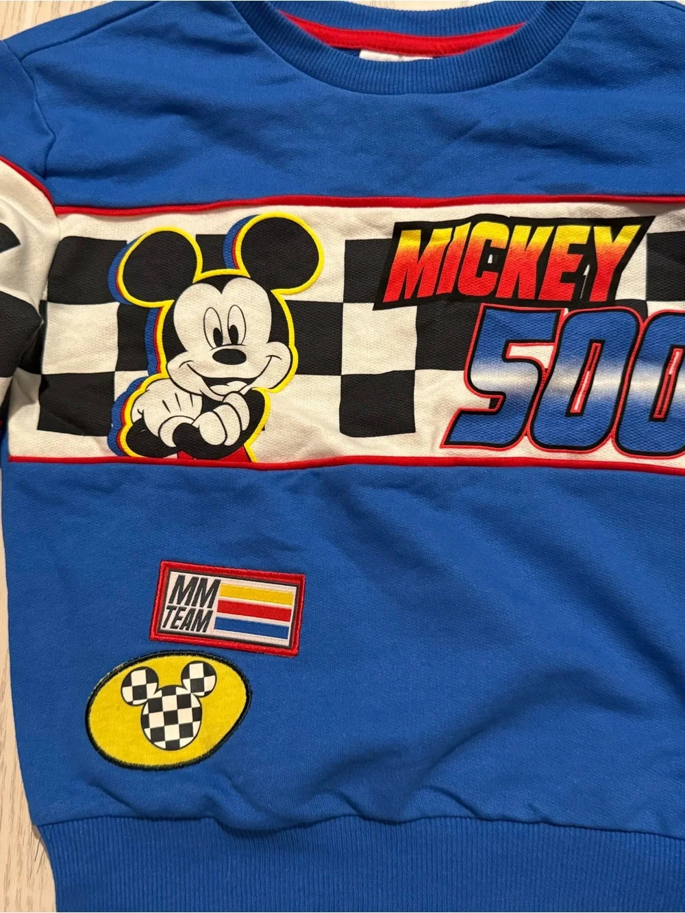 Disney Junior Mickey Mouse Boys 5T Racing Sweatshirt Shorts Set NWT